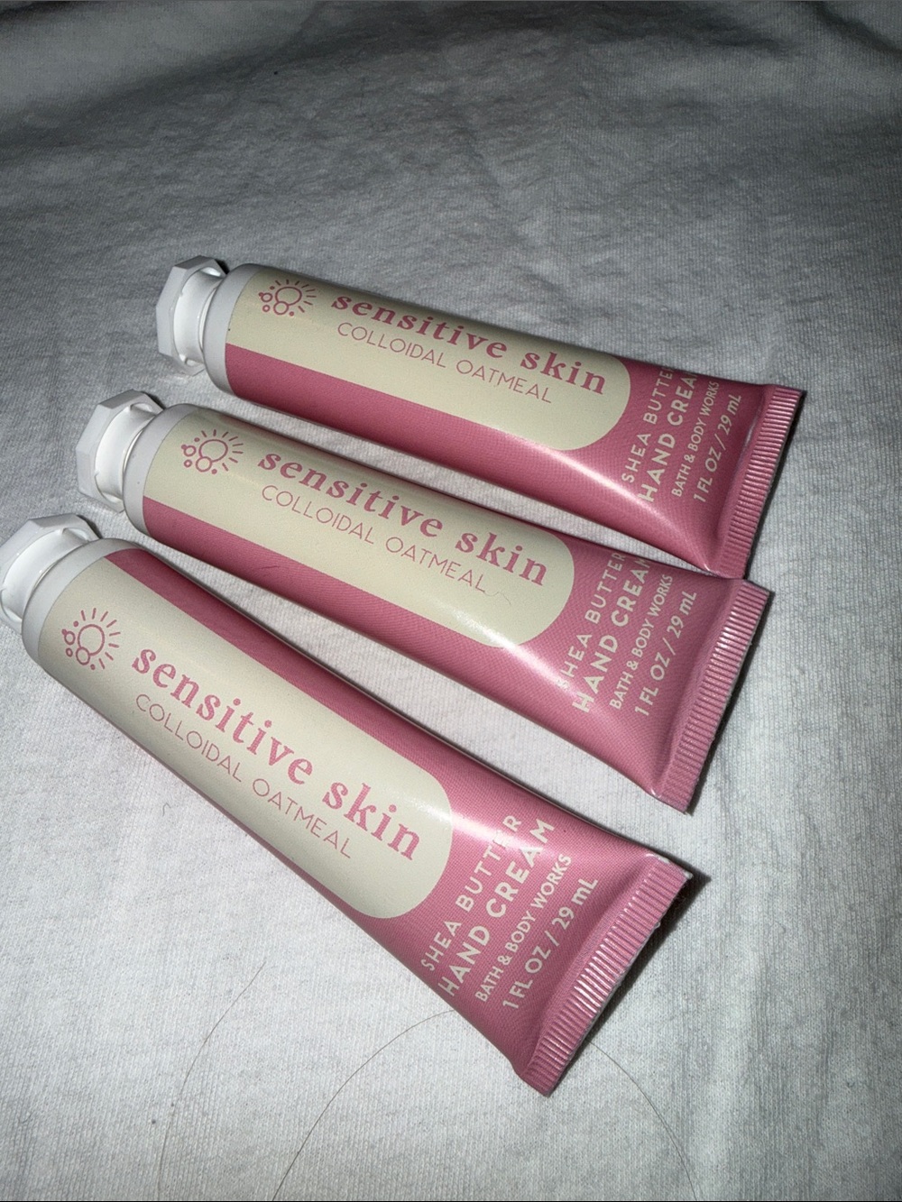 3 Bath & Body Works Sensitive Skin COLLOIDAL OATMEAL Shea Butter Hand Cream